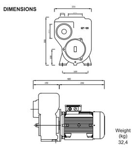 Gilberti GT80 Dimensions