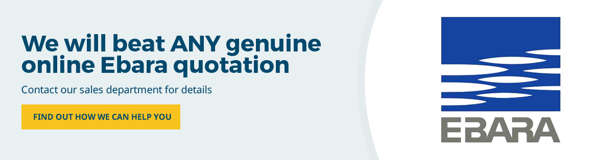 We will beat any genuine online Ebara pump quote